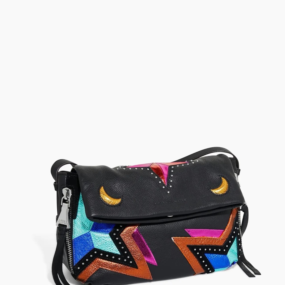 Aimee Kestenberg Black Crossbody with Multicolor Star & Moon Accents - Picture 5 of 9